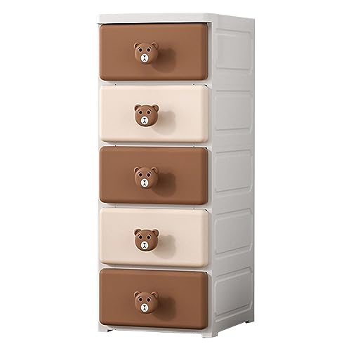 HUIMOZ Aufbewahrungsschrank mit mehrstöckigen Schubladen und Griffen in Cartoon-Tierform, Küchen-Organizerschrank mit Rollen, Schrank, Sideboard, Akzentschrank für Wohnzimmer, B HUIMOZ Aufbewahrungsschrank mit mehrstöckigen Schubladen und Griffen in Cartoon-Tierform, Küchen-Organizerschrank mit Rollen, Schrank, Sideboard, Akzentschrank für Wohnzimmer, B von HUIMOZ