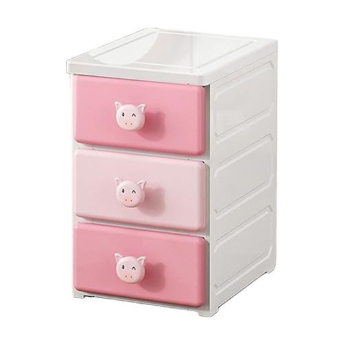 HUIMOZ Aufbewahrungsschrank mit mehrstöckigen Schubladen und Griffen in Cartoon-Tierform, Küchen-Organizerschrank mit Rollen, Schrank, Sideboard, Akzentschrank für Wohnzimmer, B von HUIMOZ