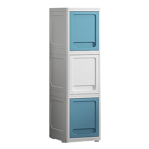 HUIMOZ Badezimmer-Aufbewahrungsschrank, freistehender schmaler Hochschrank mit Rollen, Küchenvorratsschrank mit Türen für das Wohnzimmer, Badezimmer-Unterschrank-Akzentmöbel von HUIMOZ