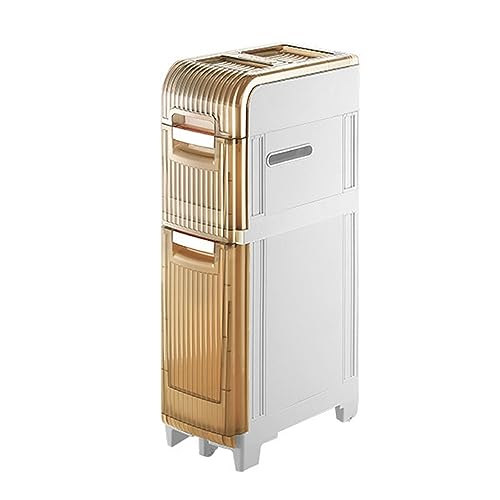 HUIMOZ Badezimmer-Aufbewahrungsschrank, ultraschmaler Naht-Sideboard, Küchennahtschrank, Standschrank mit durchsichtigen Schubladen und Rollen, freistehende Schränke für Kleider HUIMOZ Badezimmer-Aufbewahrungsschrank, ultraschmaler Naht-Sideboard, Küchennahtschrank, Standschrank mit durchsichtigen Schubladen und Rollen, freistehende Schränke für Kleider von HUIMOZ