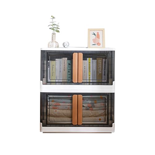HUIMOZ Lagerschrank mit Deckel, stapelbare Lagerbehälter mit Rädern für Schrank-Organizer, zusammenklappbare Aufbewahrungsboxen für Spielzeug, Bücher, Snacks, Kleidung, Schuhe u von HUIMOZ