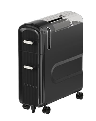 HUIMOZ Schlanker, schwarzer Badezimmer-Aufbewahrungsschrank mit Toilettenpapier- und Medikamentenhalter, platzsparend für unter das Waschbecken, kompaktes Design, 18 x 43 cm (54 von HUIMOZ