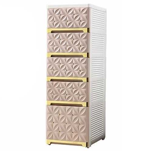HUIMOZ Schmaler, herausnehmbarer Medizinschrank für das Badezimmer, hoher Eckschrank mit Schubladen und Rollen, Seitenschrank-Fugenregal für Küche, Wohnzimmer, Waschküche, Schla von HUIMOZ