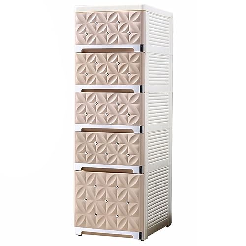 HUIMOZ Schmaler, herausnehmbarer Medizinschrank für das Badezimmer, hoher Eckschrank mit Schubladen und Rollen, Seitenschrank-Fugenregal für Küche, Wohnzimmer, Waschküche, Schla von HUIMOZ