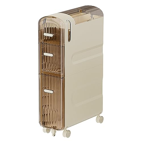 HUIMOZ Wasserdichter Schrank, Toilettenregal, schmales Seitenschrankregal, Spaltregal mit Rädern, Medienaufbewahrungsschrank, Toilettenpapierhalter für kleine Räume HUIMOZ Wasserdichter Schrank, Toilettenregal, schmales Seitenschrankregal, Spaltregal mit Rädern, Medienaufbewahrungsschrank, Toilettenpapierhalter für kleine Räume von HUIMOZ