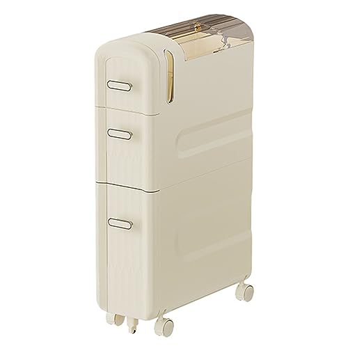 HUIMOZ Wasserdichter Schrank, Toilettenregal, schmales Seitenschrankregal, Spaltregal mit Rädern, Medienaufbewahrungsschrank, Toilettenpapierhalter für kleine Räume HUIMOZ Wasserdichter Schrank, Toilettenregal, schmales Seitenschrankregal, Spaltregal mit Rädern, Medienaufbewahrungsschrank, Toilettenpapierhalter für kleine Räume von HUIMOZ