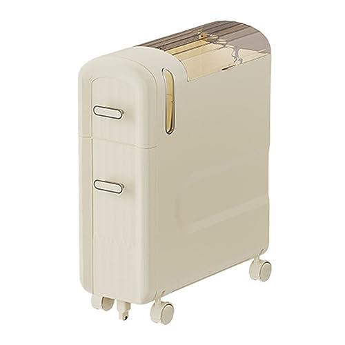 HUIMOZ Wasserdichter Schrank, Toilettenregal, schmales Seitenschrankregal, Spaltregal mit Rädern, Medienaufbewahrungsschrank, Toilettenpapierhalter für kleine Räume HUIMOZ Wasserdichter Schrank, Toilettenregal, schmales Seitenschrankregal, Spaltregal mit Rädern, Medienaufbewahrungsschrank, Toilettenpapierhalter für kleine Räume von HUIMOZ
