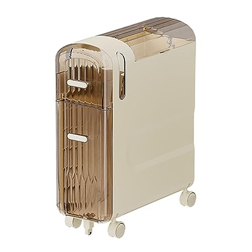 HUIMOZ Wasserdichter Schrank, Toilettenregal, schmales Seitenschrankregal, Spaltregal mit Rädern, Medienaufbewahrungsschrank, Toilettenpapierhalter für kleine Räume HUIMOZ Wasserdichter Schrank, Toilettenregal, schmales Seitenschrankregal, Spaltregal mit Rädern, Medienaufbewahrungsschrank, Toilettenpapierhalter für kleine Räume von HUIMOZ