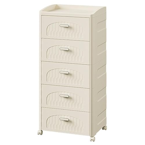HUIMOZ Weißer Badezimmer-Aufbewahrungsschrank, schmaler Seitenschrank, Regal, Spaltaufbewahrung, hoher Badezimmerschrank mit Rädern, freistehender Wäscheturm für Schlafzimmer, W von HUIMOZ