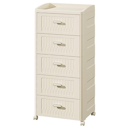 HUIMOZ Weißer Badezimmer-Aufbewahrungsschrank, schmaler Seitenschrank, Regal, Spaltaufbewahrung, hoher Badezimmerschrank mit Rädern, freistehender Wäscheturm für Schlafzimmer, W von HUIMOZ
