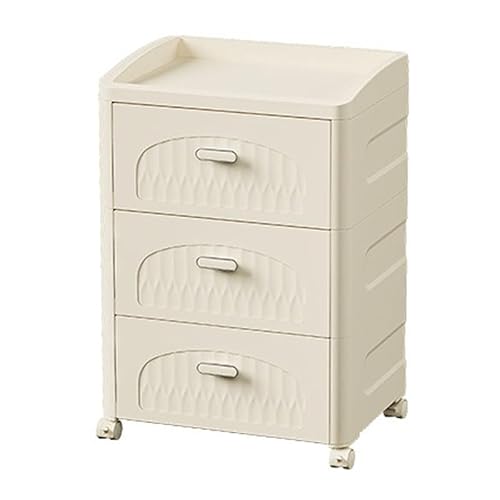 HUIMOZ Weißer Badezimmer-Aufbewahrungsschrank, schmaler Seitenschrank, Regal, Spaltaufbewahrung, hoher Badezimmerschrank mit Rädern, freistehender Wäscheturm für Schlafzimmer, W von HUIMOZ