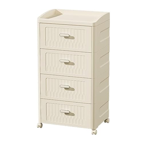 HUIMOZ Weißer Badezimmer-Aufbewahrungsschrank, schmaler Seitenschrank, Regal, Spaltaufbewahrung, hoher Badezimmerschrank mit Rädern, freistehender Wäscheturm für Schlafzimmer, W von HUIMOZ