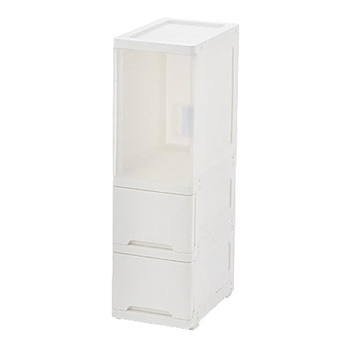 HUIMOZ Weißer Badezimmer-Unterschrank, Aufbewahrungs-Organizer, Ständer, multifunktionale Eckeinheit mit transparenter Vitrine und Schubladen für Home Office, Schlafzimmer, Küch HUIMOZ Weißer Badezimmer-Unterschrank, Aufbewahrungs-Organizer, Ständer, multifunktionale Eckeinheit mit transparenter Vitrine und Schubladen für Home Office, Schlafzimmer, Küch von HUIMOZ
