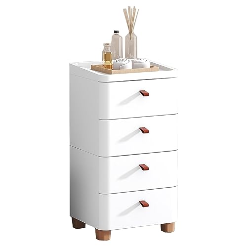 HUIMOZ Weißer Badezimmer-Unterschrank, Kunststoff-Aufbewahrungsschrank mit mehrstufigen Schubladen und Rollen, multifunktionaler schmaler Seiten-Organizer-Ständertisch, Starke T HUIMOZ Weißer Badezimmer-Unterschrank, Kunststoff-Aufbewahrungsschrank mit mehrstufigen Schubladen und Rollen, multifunktionaler schmaler Seiten-Organizer-Ständertisch, Starke T von HUIMOZ
