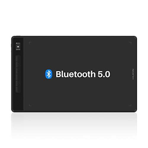 HUION Inspiroy Giano G930L Grafiktablett Bluetooth, mit Intelligentem Mini-LCD-Bildschirm und Batterielosem PW517-Stift mit 8192 Druckstufen, 13,6 Zoll Kabelloses Zeichentablett für Designer Künstler von HUION