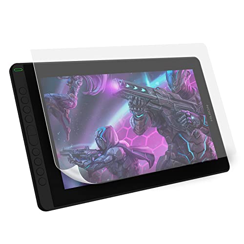 HUION Displayschutzfolie KAMVAS 16 (2021) Zeichentablett, Anti-Glare 15,6 Zoll Displayschutzfolie Grafikfolie Zeichnung Displayschutzfolie Papierstruktur Gefühl AG Folie, Transparent von HUION