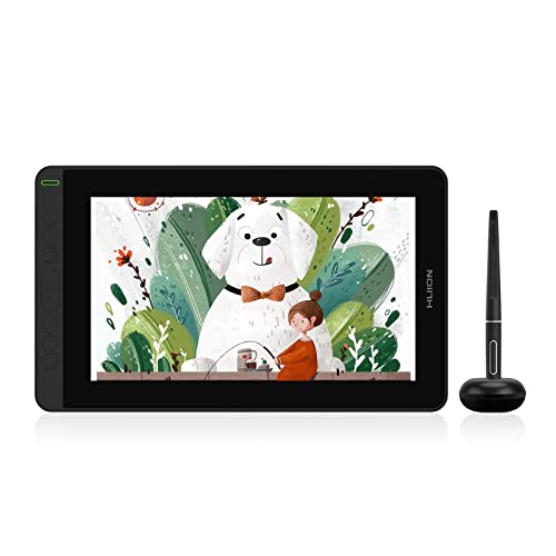 HUION Kamvas 12 Grafiktablett mit Display, 11,6 Zoll Stift-Display mit batterielosem Stift, 8 Expresstasten, verstellbarem Standfuß, Zeichentablett für Switch Spiel, ferngesteuertes Lernen, Arbeiten von HUION