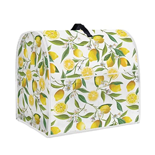 HUISEFOR Stand Mixer Cover Compatible with Kitchen Aid Mixer, Cute Lemon Print Kitchen Appliance Dustproof Covers with Accessories Pockets, Fits All Tilt Head & Bowl Lift Models Mixers von HUISEFOR