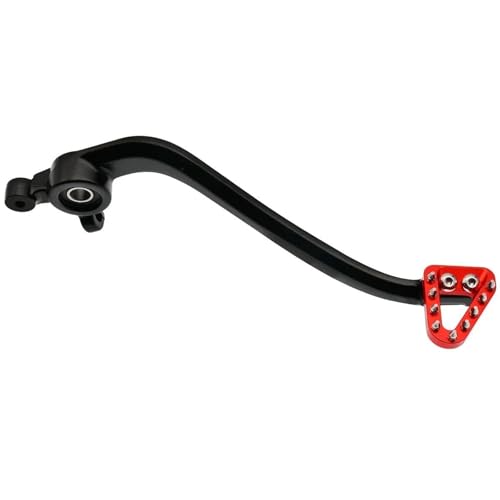 HUISI Motorrad CNC-Hinterradbremspedalhebel, passend for SX SXF XC XCF XCW XCFW EXC EXCF 125–450, passend for TC TX TE FC FE FX FS 2016–2024(Black Red) von HUISI