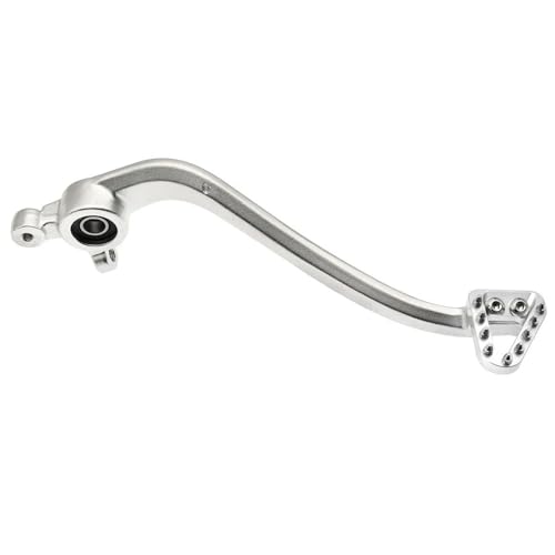 HUISI Motorrad CNC-Hinterradbremspedalhebel, passend for SX SXF XC XCF XCW XCFW EXC EXCF 125–450, passend for TC TX TE FC FE FX FS 2016–2024(Silver Silver) von HUISI