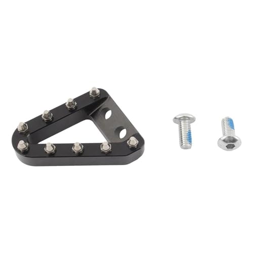 HUIWOR Bremspedal Trittplatte Spitze Für K&T&M EXC XC XCF SX SXF 125 250 300 Motorrad-Hinterradbremshebel-Pedalkopf(Schwarz) von HUIWOR