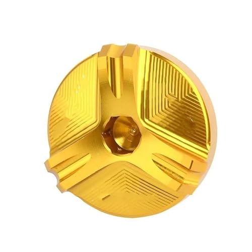HUIWOR öLeinfüLlschraube Motorrad öLdeckel Für KA&WASAKI FÜR Ninja ZX10R 2020 ZX-10R ABS ZX10 ZX1000 Motorrad Motor Stecker Abdeckung Öl Einfülldeckel Stecker(Farbe:Gold) von HUIWOR