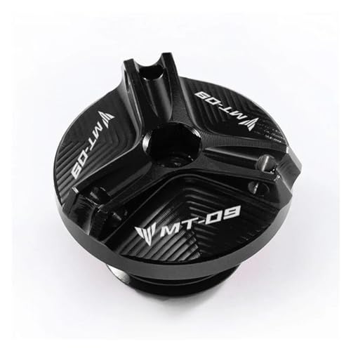 HUIWOR öLeinfüLlschraube Motorrad öLdeckel Für YA&MAHA MT09 mt 09 MT09 SP 2021 Tracer 900 GT FZ 09 FJ 09 2013-2022 Motoröldeckelschraube Öleinfülldeckel(Schwarz) von HUIWOR