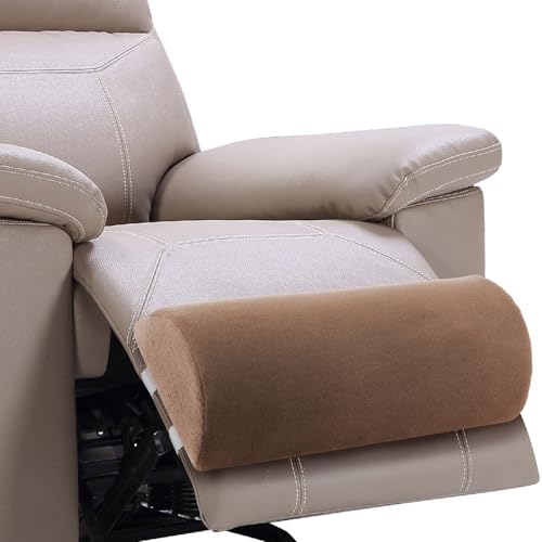 HUIZHENSHENG Sofa-Liege, Fußpolster, Beinkissen, Halbkreisförmige Beinruhe, Hals- Und Taillenstützkissen, Einstellbare Elastizitätsrückwälzkissen Für Die Kopfstütze(Color:Khaki Fleece) von HUIZHENSHENG