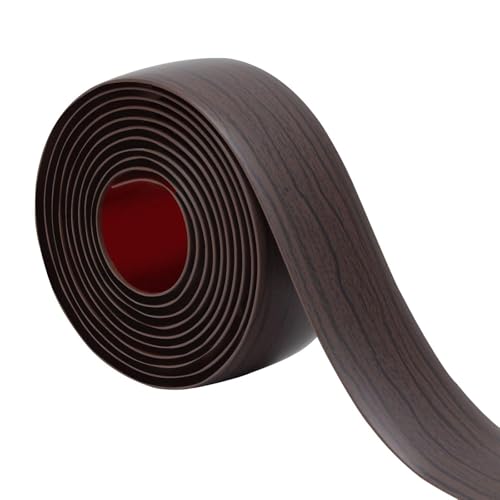 HUIZHENSHENG Vinylboden Bodenbelag Türleiste Selbstklebend，Übergangsleiste Selbstklebend，Türschwellen Leiste(Size:4cm x 200cm,Color:Black Walnut) von HUIZHENSHENG