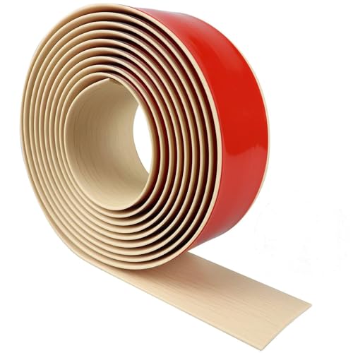 HUIZHENSHENG Vinylboden Bodenbelag Türleiste Selbstklebend，Übergangsleiste Selbstklebend，Türschwellen Leiste(Size:4cm x 400cm,Color:Maple Wood Grain) von HUIZHENSHENG