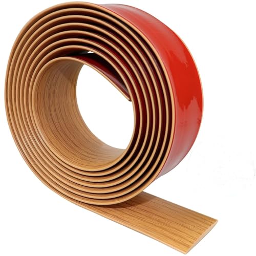 HUIZHENSHENG Vinylboden Bodenbelag Türleiste Selbstklebend，Übergangsleiste Selbstklebend，Türschwellen Leiste(Size:5cm x 400cm,Color:Gelbe Eiche) von HUIZHENSHENG