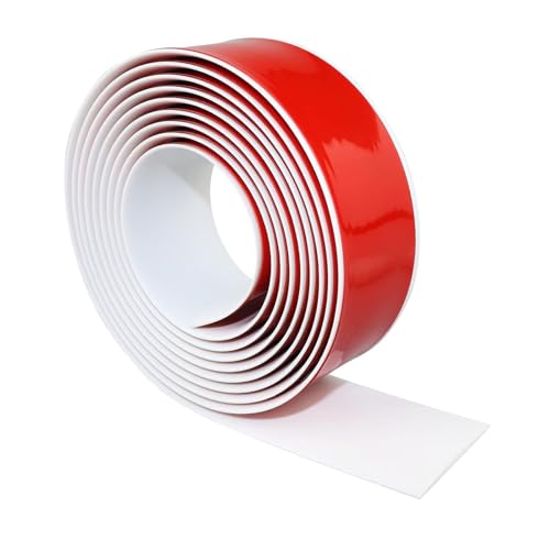 HUIZHENSHENG Vinylboden Bodenbelag Türleiste Selbstklebend，Übergangsleiste Selbstklebend，Türschwellen Leiste(Size:5cm x 400cm,Color:weiß) von HUIZHENSHENG