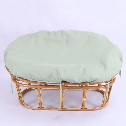 Nur Doppelte Papasan-stuhl-kissenbezüge, Outdoor-komfort-doppel-papasan-kissenbezug, 69 * 49 Zoll Wasserbeständiger Hängematten-schonbezug Für Den Außenbereich, Korb-ei-stuhl-k(Color:grün) von HUIZHENSHENG