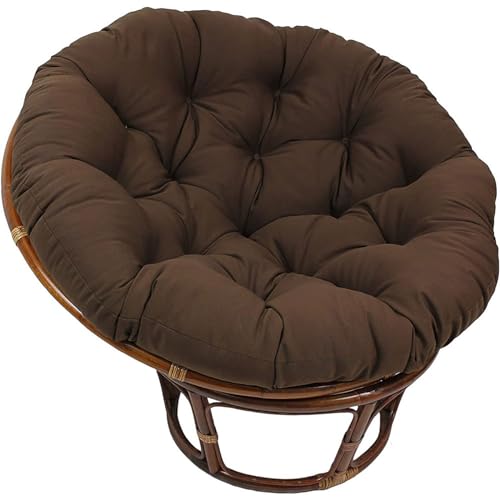 Runde Freizeitpapasan -sitzkissen. Tuftted Im Freien Wasserdichte Hängestuhlkissen ， Hanging Schwung Bequemes Kissen Für Outdoor- Und Innengarten (Size:130*130cm(51.2x51.2inch),Color:Coffee color) von HUIZHENSHENG