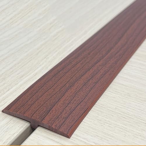 T Profil Übergangsleiste Selbstklebender,Übergangsprofil Selbstklebend, Übergangsschiene Türschwellen Leiste PVC Flache Spaltabdeckung Für Türschwellen Verbindun(Size:3.3Ft,Color:Walnussholz) von HUIZHENSHENG