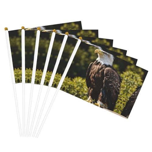 Flying Eagle Print Handheld Flag Versatile Flags Wedding Birthday Holiday Sports Decor Parade Show von HUIopq