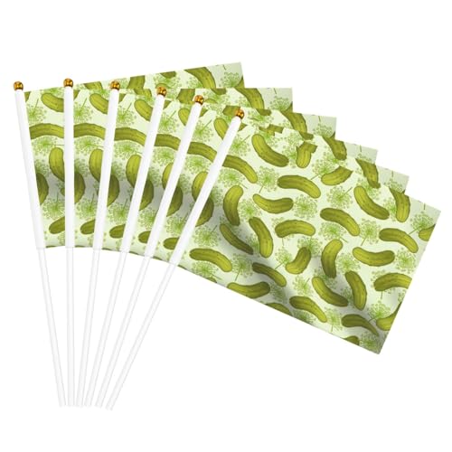 Sushi Dill Pickles Print Handheld Flag Versatile Flags Wedding Birthday Holiday Sports Decor Parade Show von HUIopq