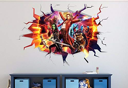 HUJL Wandtattoo Guardians of the Galaxy sind 3D-Wandtattoo Kinderaufkleber Art-Deco-Vinyl von HUJL