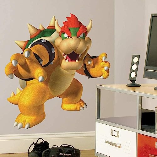 HUJL Wandtattoo SUPER BROS BOWSER X GROSSE RIESIGE VINYL-WANDSTICKER-AUFKLEBER KINDER von HUJL