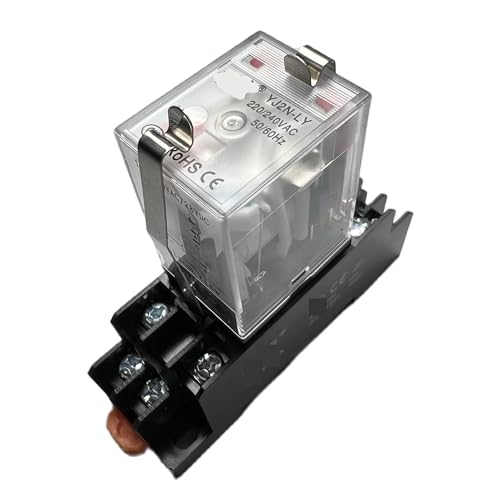 1SET YJ2N-LY High Power DC 12V 10A Coil Small Intermediate Relay 2 Groups of 8 Pins with Lights von HUJWLBWF