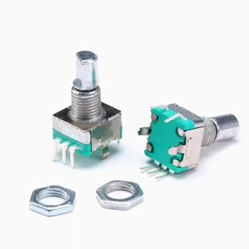 5pcs 360 Degree Rotary Encoder EC11 Push Button 5pin 15mm Half Handle von HUJWLBWF