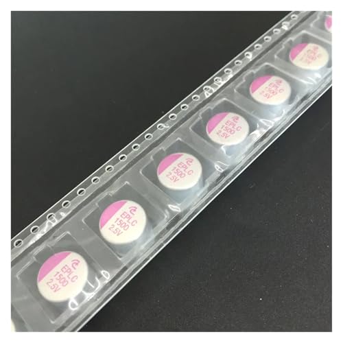 HUJWLBWF 100pcs 1500uF 2.5V 10x10mm EPLC 2.5V1500uF SMD Solid Capacitor EPLC0E152MJ09 von HUJWLBWF