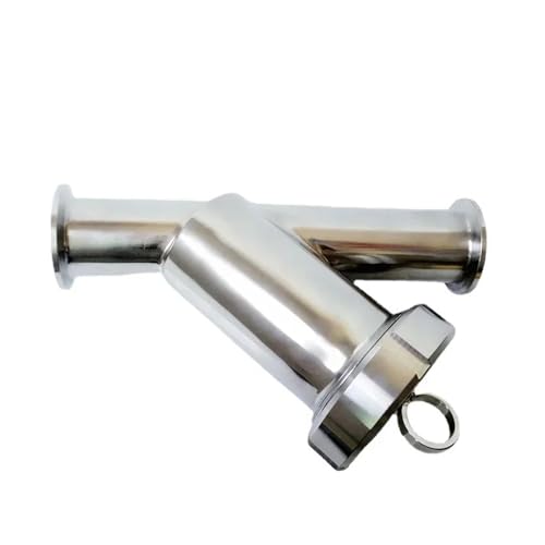 HUJWLBWF 102mm Pipe OD x 4" Tri Clamp Y-Shaped Strainer Filter SUS 304 Stainless Steel 50 Mesh for Homebrew Brewing HUJWLBWF 102mm Pipe OD x 4" Tri Clamp Y-Shaped Strainer Filter SUS 304 Stainless Steel 50 Mesh for Homebrew Brewing von HUJWLBWF