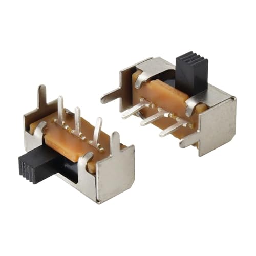 HUJWLBWF 10PCS SK12F14VG4 2 Position 1P2T PCB Panel Angle Horizontal Slide Power Toggle Switch Handle High 4mm von HUJWLBWF