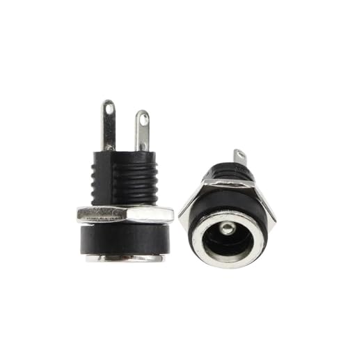 HUJWLBWF 10pc 5.5X1.35MM DC Power Jack Socket Supply Female Panel Connector 2 Terminal Type von HUJWLBWF
