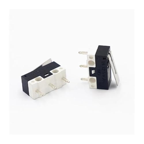 HUJWLBWF 10pcs Limit Switch Push Button Switch 1A 125V AC Mouse Switch 3Pin MicroSwitch von HUJWLBWF