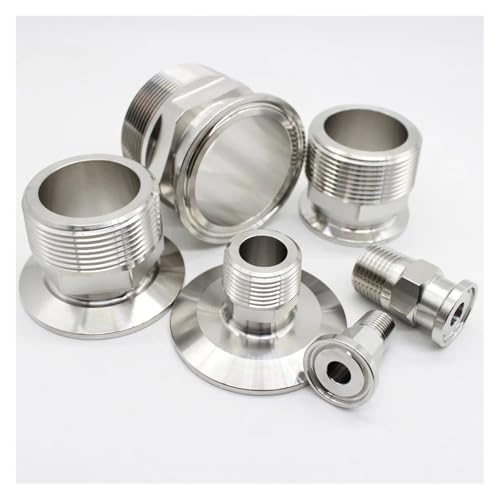 HUJWLBWF 1PC TC 25.4mm 3/4" Tri clamp NPT Male SS304 Supply Fitting Connector Stainless Ferrule HUJWLBWF 1PC TC 25.4mm 3/4" Tri clamp NPT Male SS304 Supply Fitting Connector Stainless Ferrule von HUJWLBWF