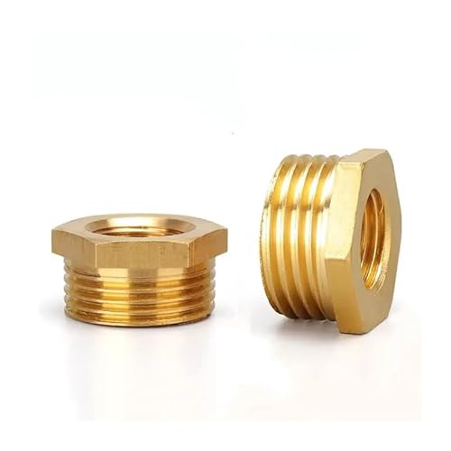 HUJWLBWF 1pc 3/8" to 3/4" Full Copper Female Thread Conversion Male Thread Copper Fitting Brass Fitting Water Gas HUJWLBWF 1pc 3/8" to 3/4" Full Copper Female Thread Conversion Male Thread Copper Fitting Brass Fitting Water Gas von HUJWLBWF