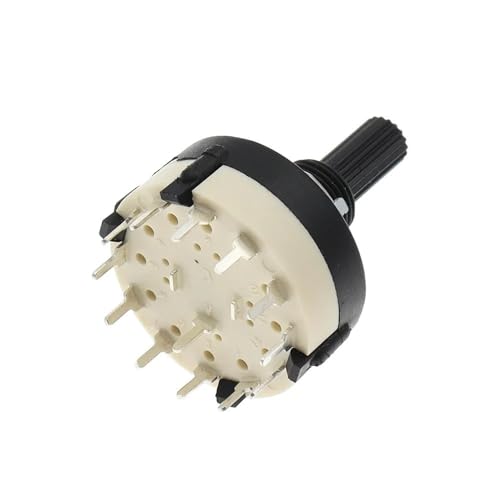 HUJWLBWF 1pc RS26 1 Pole Position 12 Selectable Band Rotary Selector Switch Single Deck Rotary Switch Band Selector von HUJWLBWF