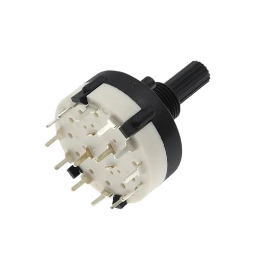 HUJWLBWF 1pc RS26 2 Pole Position 6 Selectable Band Rotary Selector Switch Single Deck Rotary Switch Band Selector von HUJWLBWF